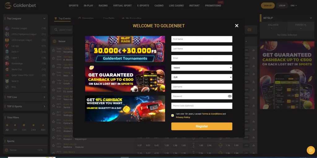GOLDENBET Tennis Betting Not On Gamstop